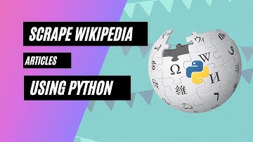 Scrape any wikipedia  articles using python| Python projects| Python tutorials for beginners