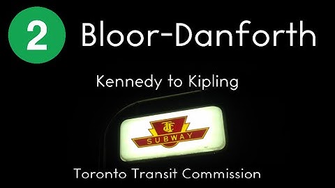 TTC Toronto Subway - 2 Bloor-Danforth: Kennedy to Kipling (FULL ROUTE)