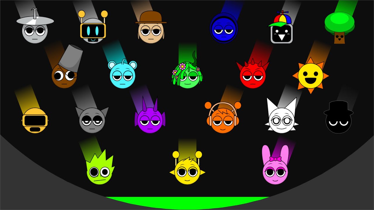 ALL 20 Sprunki Marble Race in Algodoo