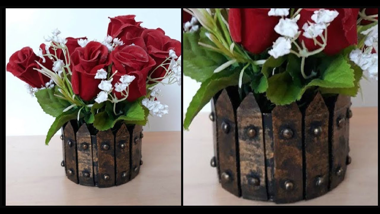 Декор жестяной банки своими руками / Tin can crafts - Best Out of Waste