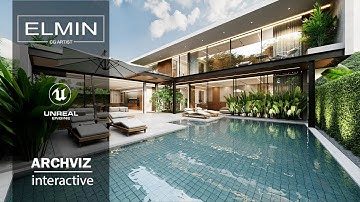 The interactive project of the villa "Aura Villas Phuket" is made in Unreal engine 5.