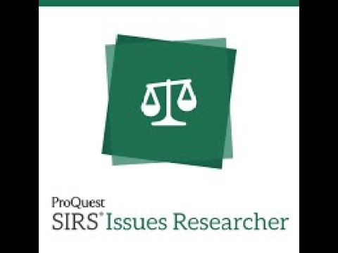SIRS Issues Researcher Tutorial