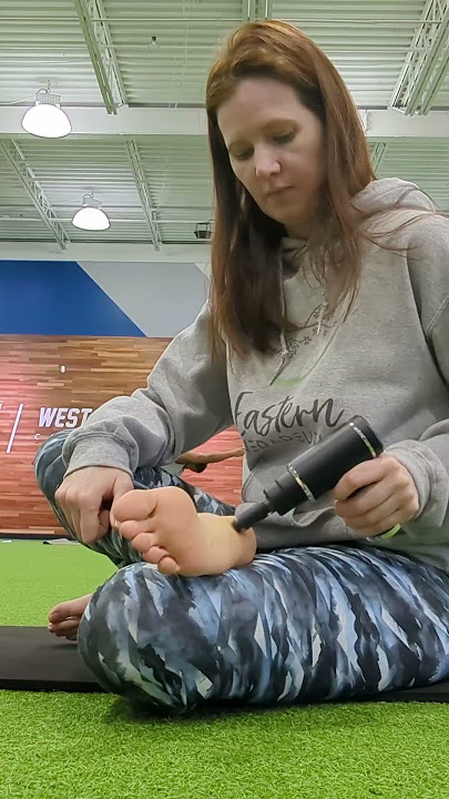 Using a Mini Massage Gun for Foot and Ankle Rehab
