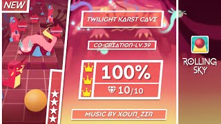 Rolling Sky Official - Twilight Karst Cave Co-Creation-Lv.39 100% Perfect Way