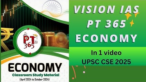 Vision IAS pt 365 | Economy revision module | upsc cse 2025 #pt365economy