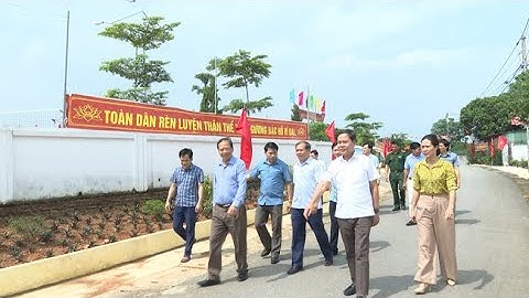 Tam Nông Thẩm định xét công nhân khu 3 và khu 11 xã Dân Quyền đạt chuẩn NTM kiểu mẫu