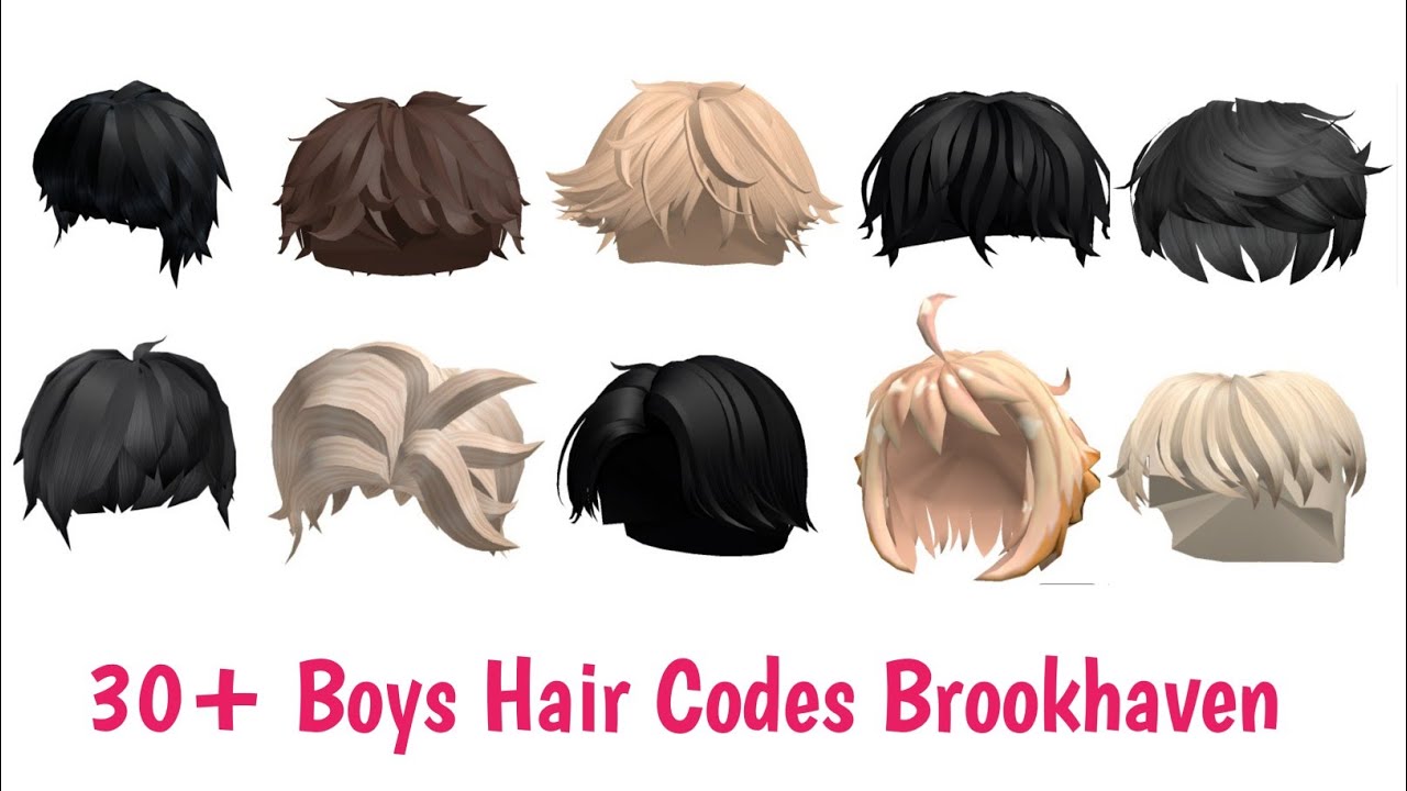 30 Aesthetic Boys Hair Codes For Brookhaven Rp 2024 Youtube