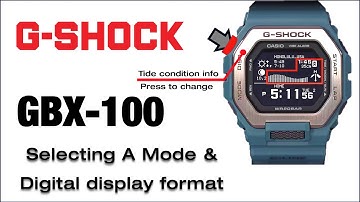 GBX-100 G-Shock Module 3482 Mode Selection & Display Format - TUTORIAL