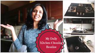 MY DAILY KITCHEN CLEANING ROUTINE|CLEAN WITH ME|AkshatasRecipes