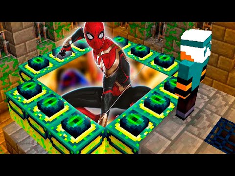 Fiz um Portal para o mundo do HOMEM ARANHA no Minecraft!