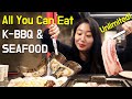 All You Can Eat Seafood Clam and Korean BBQ Buffet! Seoul, South Korea