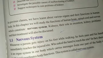 Class 8th, Subject: Science, Topic: Nervous System, Allied School