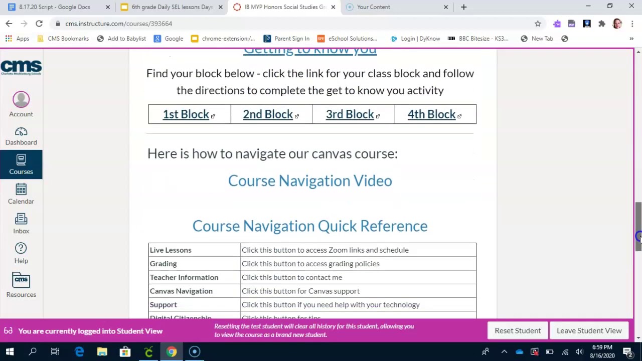 How to navigate the canvas course - YouTube