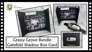 Grassy Grove Bundle Gatefold Shadow Box Card