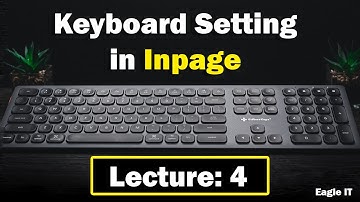 How To Change KeyBoard Layout Setting in inpage urdu tutorial