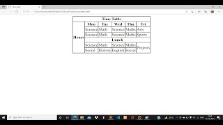 Celebrity Time Table by only HTML Profile