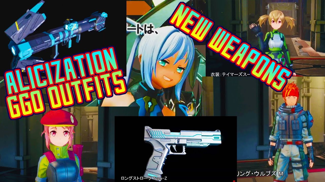 Sao Fatal Bullet 19 Free Update Alicization Ggo Outfits And Upgraded Weapons Pv Youtube