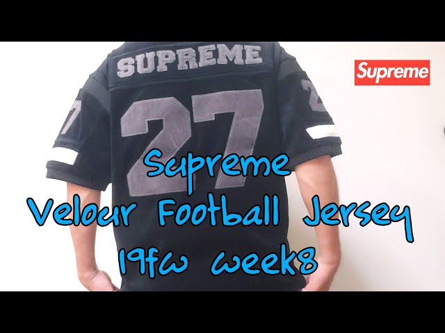 Supreme Velour Football Jersey 19fw week8 シュプリーム ベロア ...