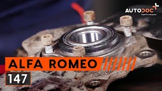 Come sostituire Cuscinetti ruota anteriore e posteriore ALFA ROMEO - video gratuito online