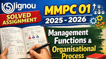 MMPC 01 Solved assignment 2025-2026 |  MMPC 01 solved handwritten assignment 2025-2026 in English |