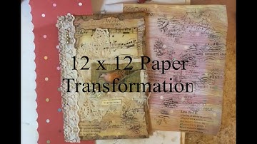 Favourite Projects Revisited - USE UP STASH - Using the Unusable Paper from 12 x 12 Pads