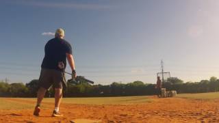 Senior Softball Billy Blake Hitting