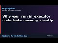 You Wrote This Bug Too: Why your run_in_executor code leaks memory silently