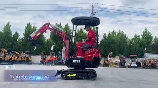 HT15 pro 1500kg mini excavator,smooth operation, high work efficiency
