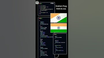 indian flag using HTML &CSS #codingin17 #html #css #shorts