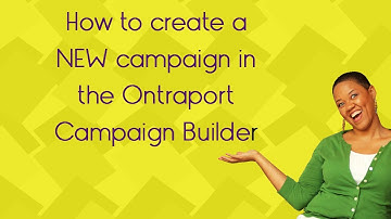 How to create a NEW Campaign in Ontraport Campaign Builder