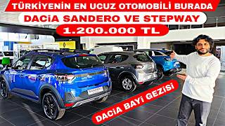 1.2 Mi̇lyon Tl Başlangiç Fi̇yatiyla Daci̇a Sandero Ve Sandero Stepway En Ucuz Sifir Otomobi̇l Burada