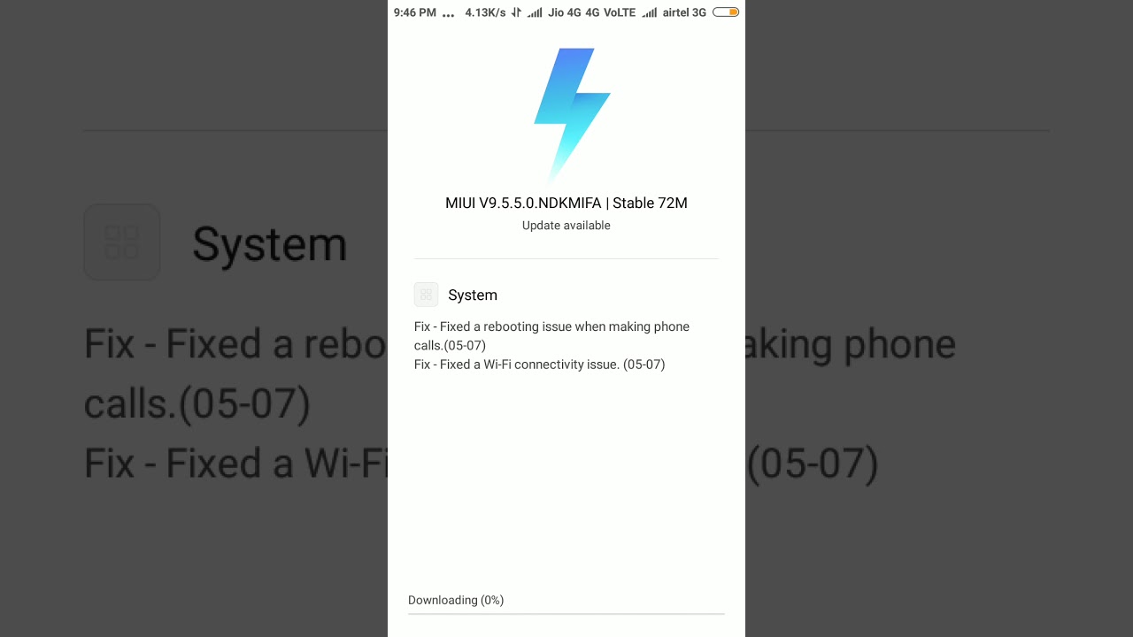 Redmi Y1 new update miui9.5.5.0