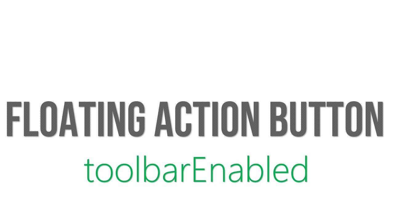 HOW TO USE FLOATING ACTION BUTTON TOOL BAR ENABLED OPTION - YouTube