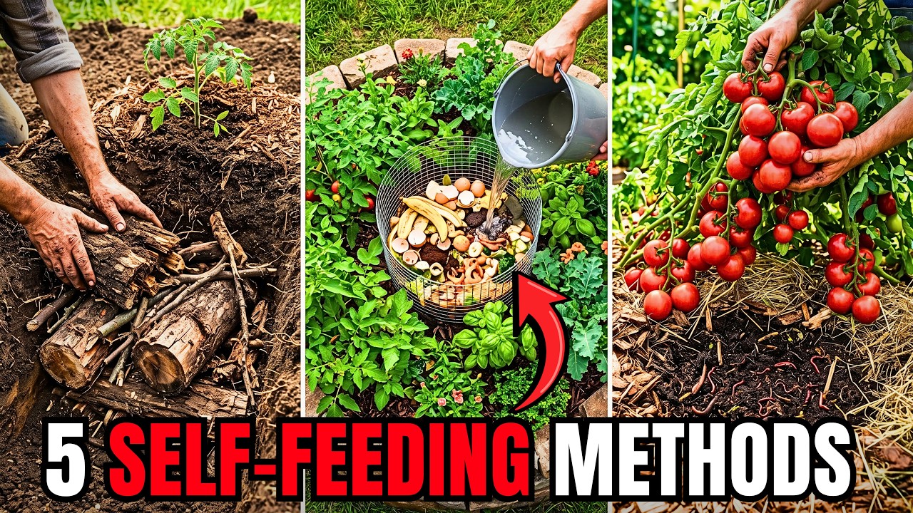 5 SELF-FEEDING PLANTING METHODS THAT MAKE PLANTS EXPLODE WITH FRUITS!