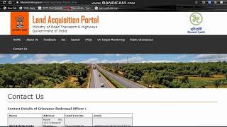 Land Acquisition Portal Login II Bhoomi Rashi Portal Contract no. Notification u/s 3A, 3C and 3D