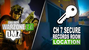 WARZONE 2 DMZ 🔑 Ch 7 Secure Records Room Key Location 🔐 AL MAZRAH COD WARZONE 2.0 Mission & Loot