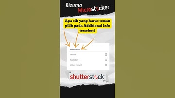 Masih bingung pilih Additional Info? #shorts #youtubeshorts #trending #microstock #shutterstock