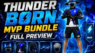 THUNDER BORN MVP Bundle 🔥 Full Preview | Free Fire New Bundle