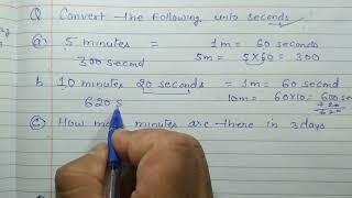 How many minutes are there in 3 days | Convert the following into second
