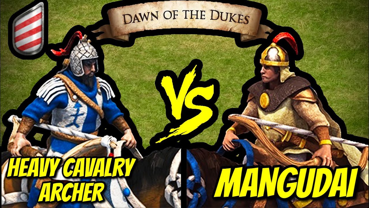 200 (Magyars) Heavy Cavalry Archers vs 200 Elite Mangudai AoE II