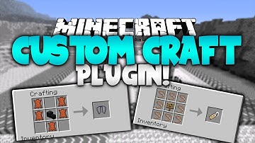 CUSTOM CRAFT! | Minecraft Plugin Tutorial