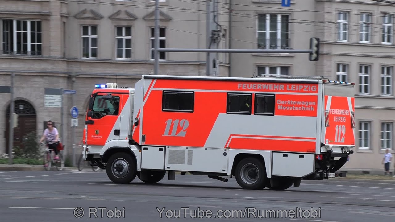 Leipzig Fire Dept. response compilation 3 (engines, command vans