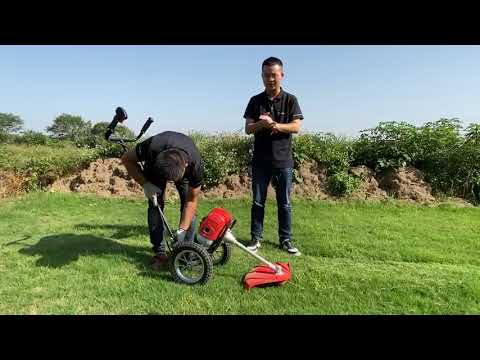 Video: Petrol Trimmer On Wheels: Features Of A Wheeled Self-propelled Brushcutter. How To Choose?