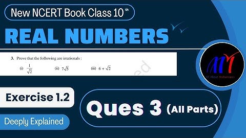 Chapter 1 Real Numbers Exercise 1.2 ( Ques 3 ) Class 10 Maths | NCERT Solutions