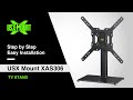 Xas306 usx mount  tv stand  installation