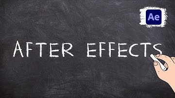 Create "Handwriting on a chalkboard Effect" in After Effects