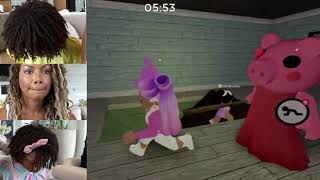 Naiah and Elli Toys Show! We Beat Roblox Piggy In Real Life! Chapter 1 The House   Family Fun Gaming screenshot 5