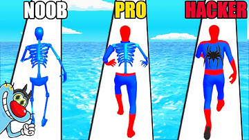 NOOB vs PRO vs HACKER | In Super Hero Fall | With Oggy And Jack | Rock Indian Gamer |