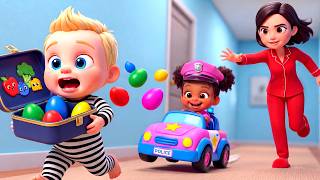 Johny Johny Yes Papa Steals The Eggs Rain Rain Zoo Animals Thief At Old Macdonald Farm. Kids Song
