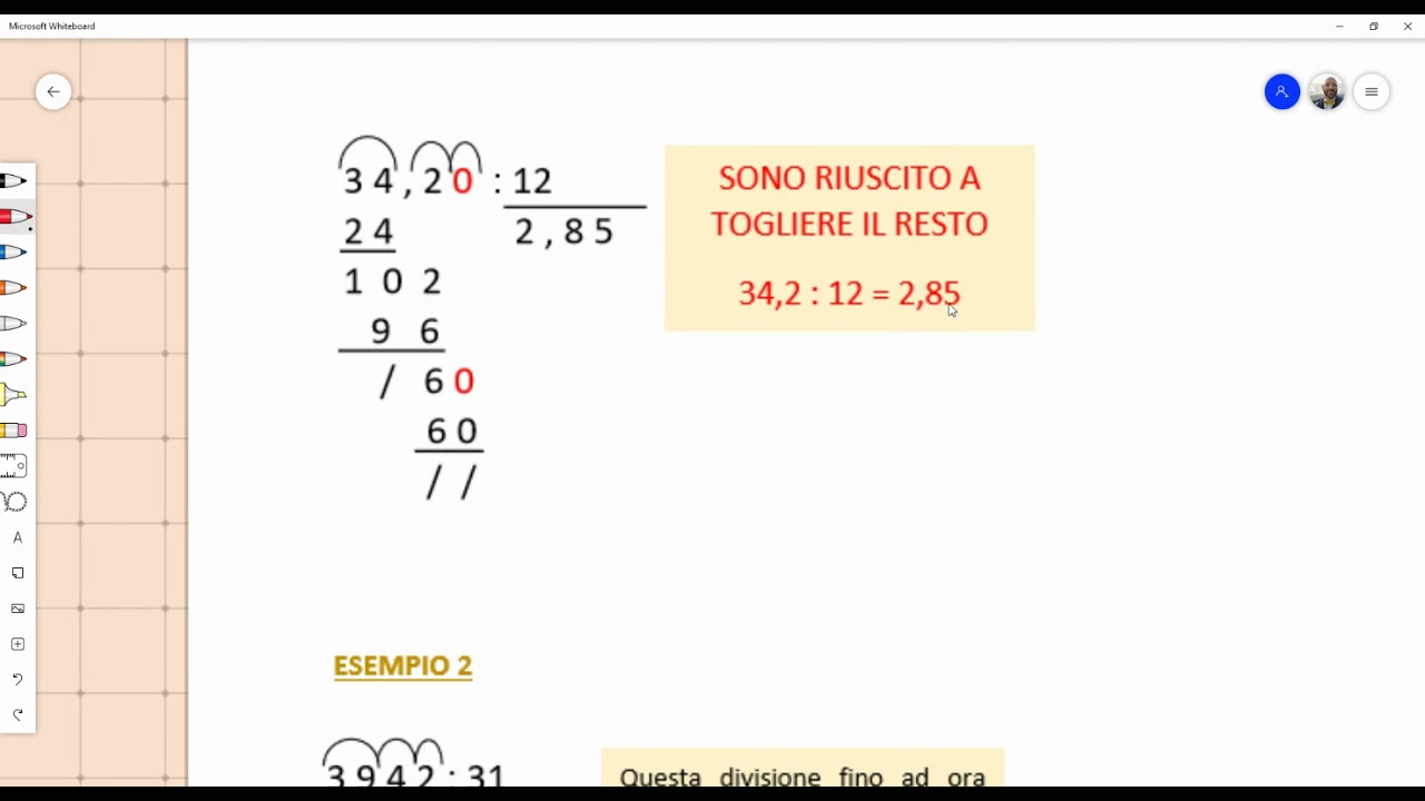 Togliere il resto nelle divisioni